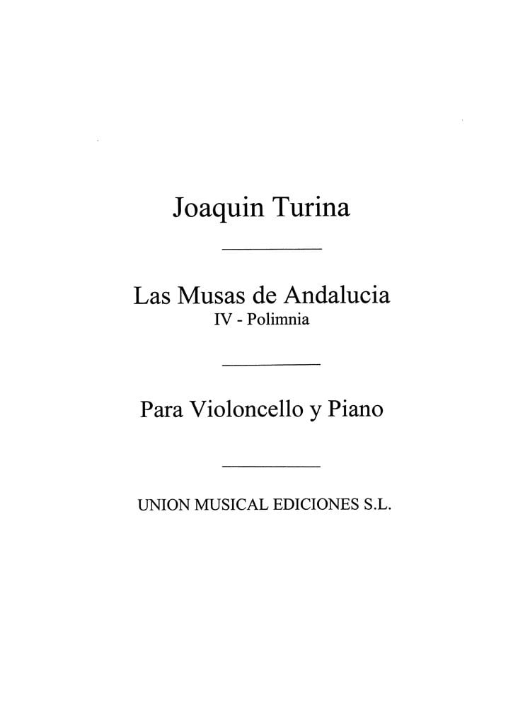 Musas De Andalucia No4 Polimnia Piano
